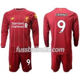 Fußballtrikots Liverpool Firmino 9 Kinder Heim Trikotsatz 2019-2020 Langarm